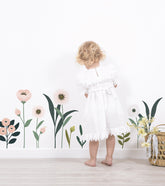 WONDERLAND - Grands stickers - Fleurs d'anémones